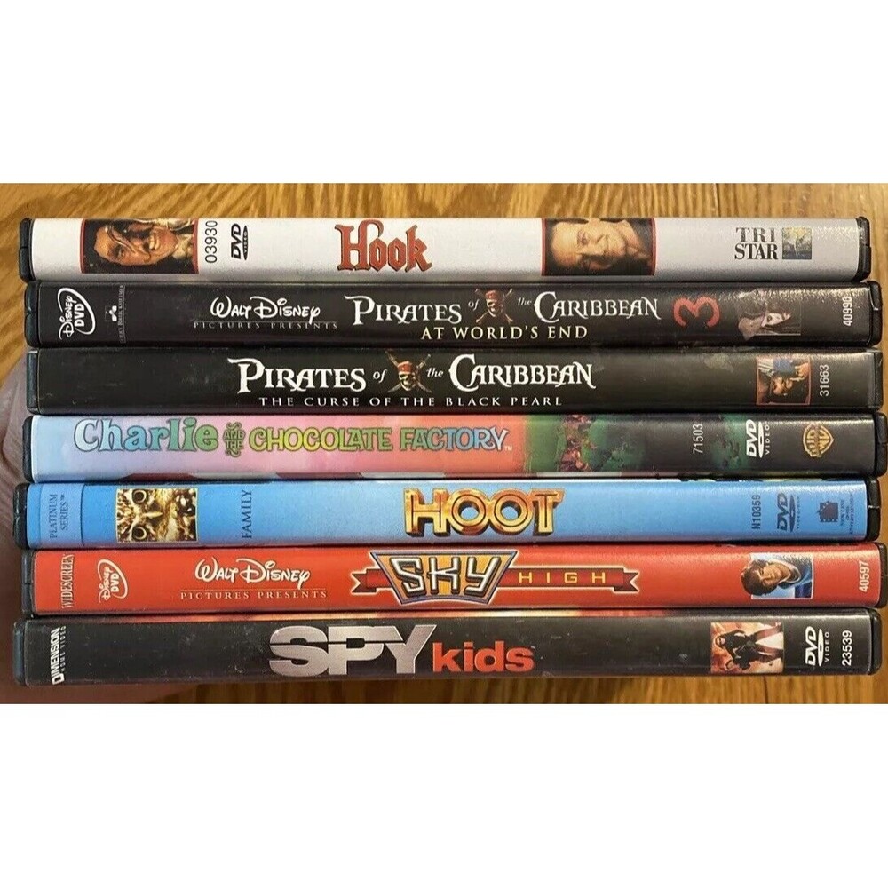 Lot Of 7 DVDs Family Adventure Action Movies